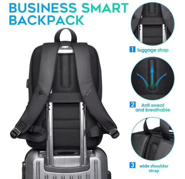 Travel Waterproof Backpack with USB Charging Port - Image 3