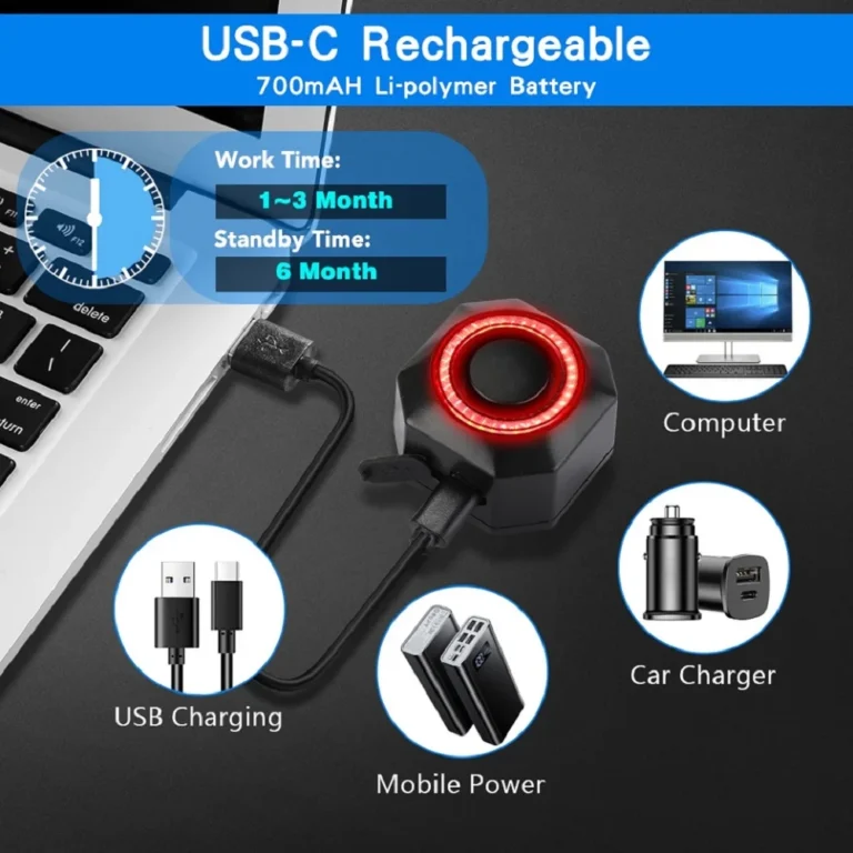 Smart Auto Brake Sensing Bike Rear Light - Image 5