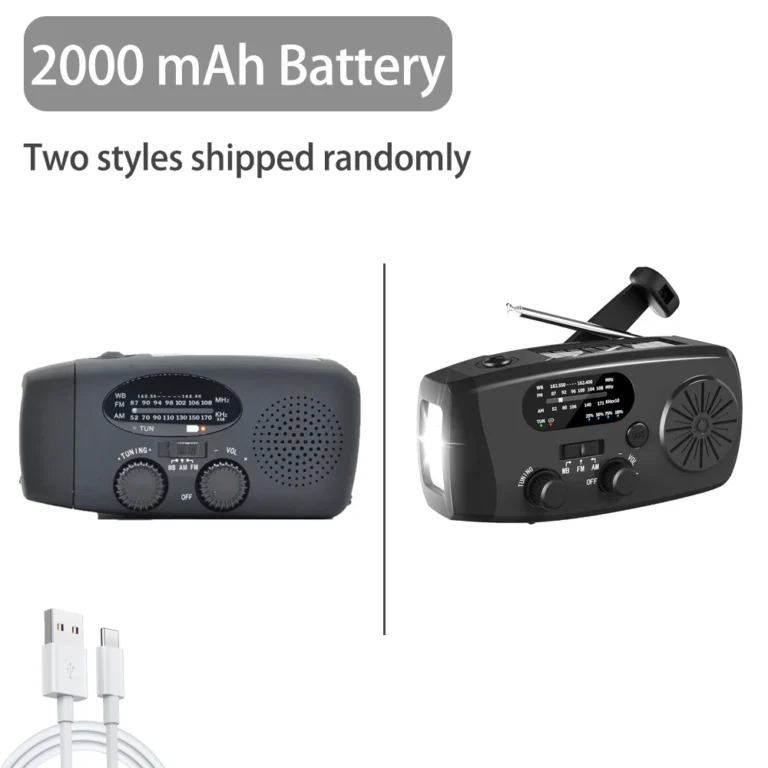 Solar rechargeable radio Radio with LED - Image 7