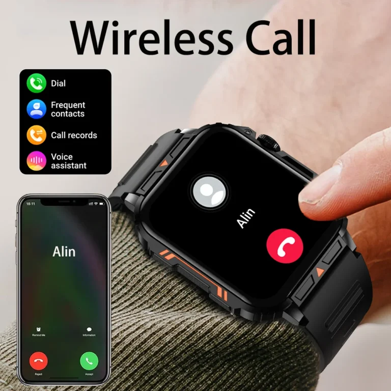 Men Smart Watch Bluetooth Call 24/7 Heart Rate Monitor - Image 4
