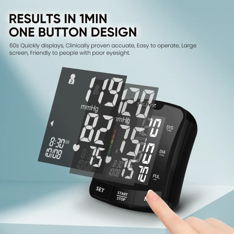 Electronic Blood Pressure Monitor Wrist Cuff Tonometer - Image 3