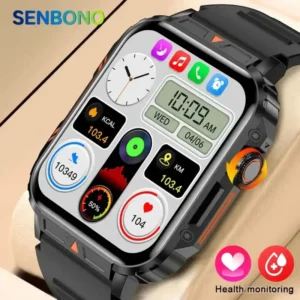 Men Smart Watch Bluetooth Call 24/7 Heart Rate Monitor